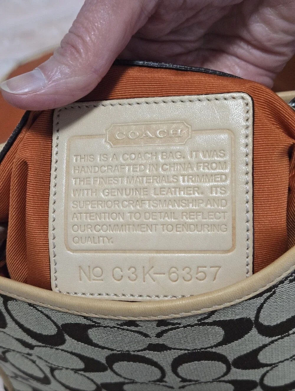 Coach Signature Canvas Messenger Crossbody Bag 2003 Vintage - Picture 9 of 14